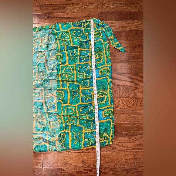 Vintage Big Hed Designs Maxi Wrap Skirt Hawaiian - Picture 8 of 12